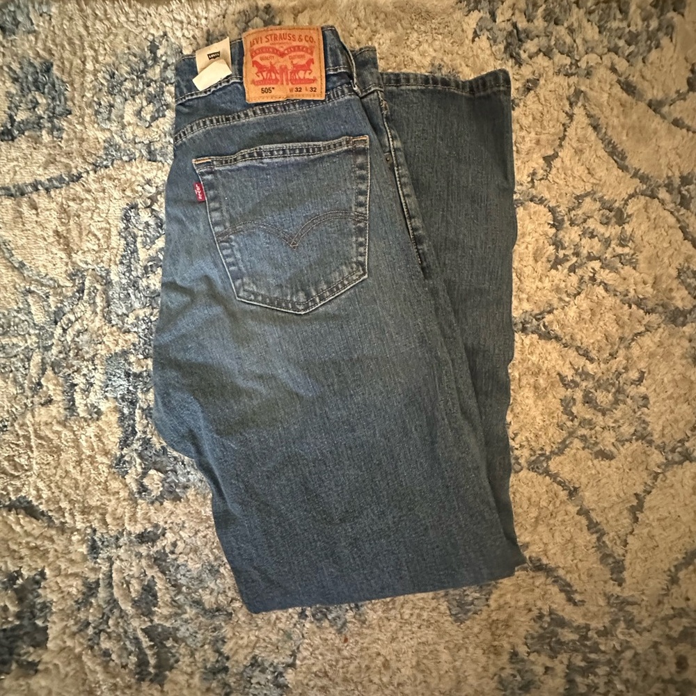 Levi's Classic Blue Jeans with Iconic Patch